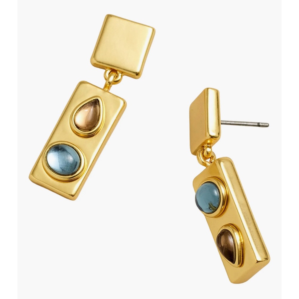 Madewell Stacked Stone Drop Earrings